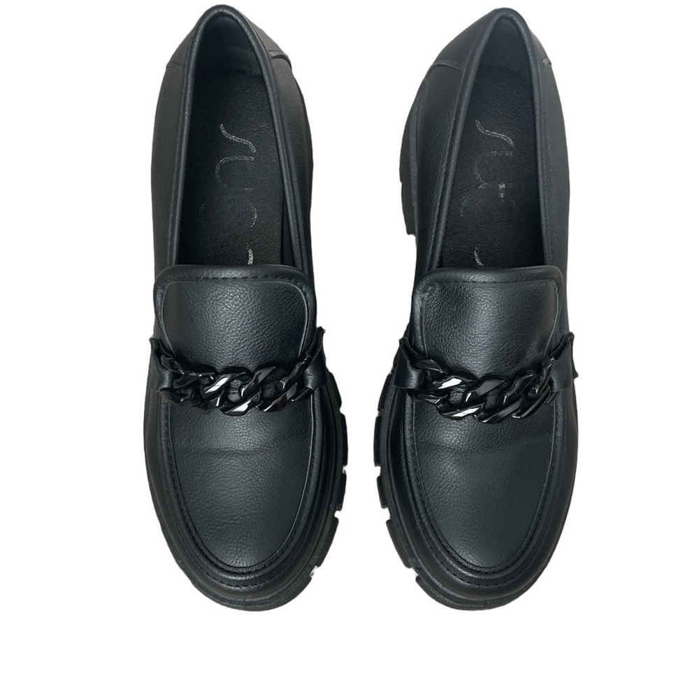 Sugar Black Chain Detail Loafers